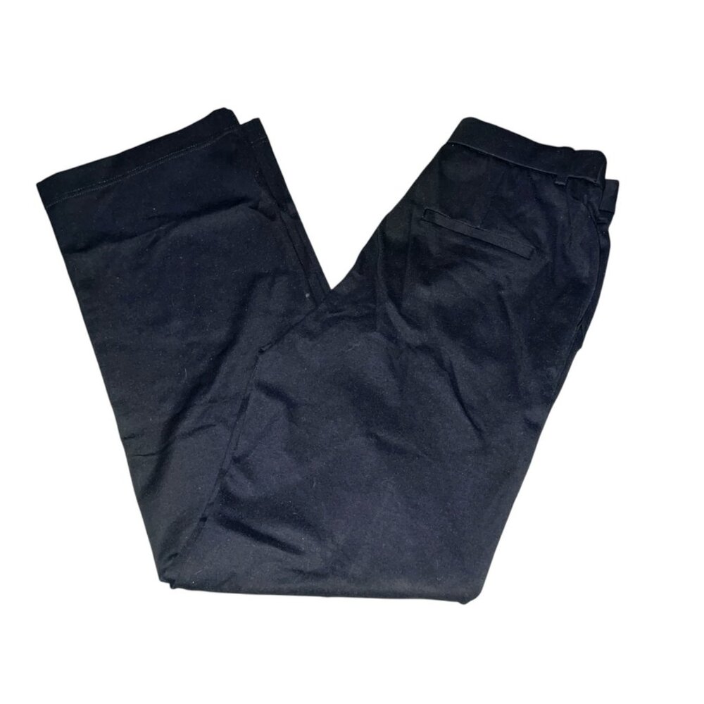 Halara Flex High Waisted Zipper Pocket Straight Leg Work Pants Sz Medium Black - Picture 2 of 16
